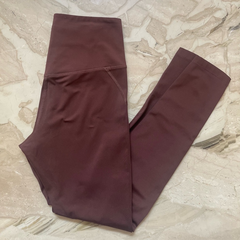 Girlfriend Collective Burgundy Leggings